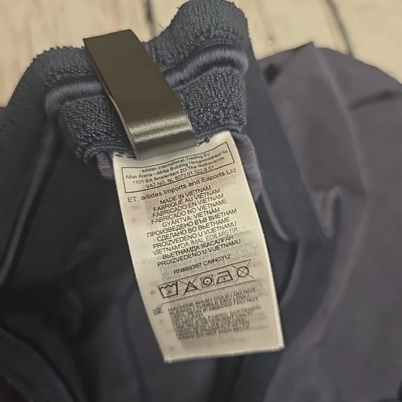 Adidas Mens Medium Elastic Waist Drawstring Athletic Shorts Steel Grey - Picture 5 of 13